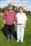 Mr and Mrs Davidson, Tigger can be seen behind Lorna's feet