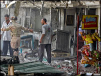 Bağdat'ta bir saldırı sonrası olay yeri