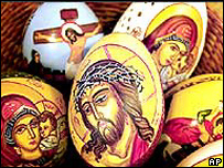 Rumunské Velikonoce-nábožensky malované vejce