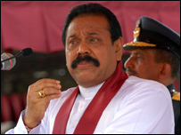 President Mahinda Rajapaksa