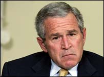 O presidente dos Estados Unidos, George W. Bush