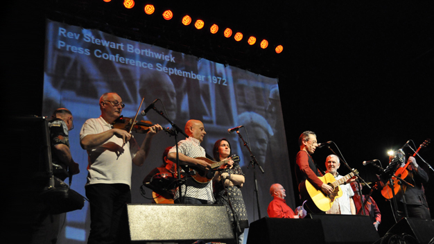 Everyone on stage for the finale.