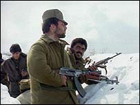 Dağlık Karabağ'da askerler