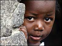 Chlapec z Demokratické republiky Kongo