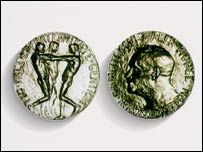 A Nobel Peace Prize medal