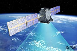 An artist's image of the Gallileo Satellite