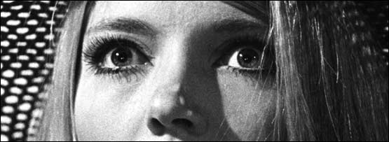 A woman looking scared