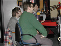 The Young Knives hanging on Clarky's every word