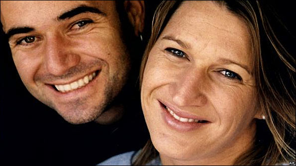 Andre Agassi and Steffi Graf