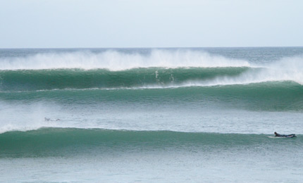 Overhead, clean lines, and check the scale on the back set. A dream session for these couple of Irish winter chargers. Pic Ger. Dec 06