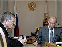Procurorul General, Iuri Ceaica, şi preşedintele Vladimir Putin