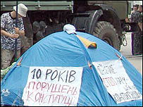 акції протесту проти захоплення маяків у Севастополі 