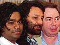 शेखर कपूर, रहमान, एंड्रयू वेबर लॉयड