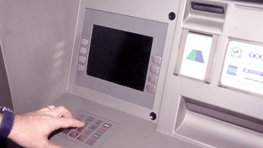 A cash machine