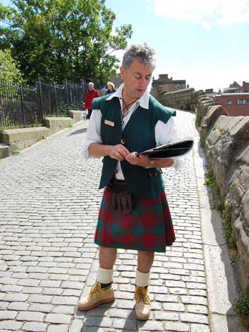 Donald kay on the Auld Brig, Ayr