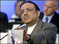 پاکستان کے صدر آصف زرداری 