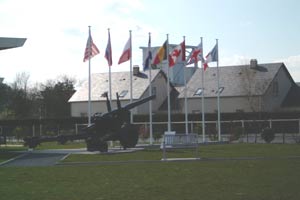 Pegasus Bridge memorial by Paul Delhaise.