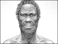 Reconstituição de habitante da aldeia de Herto