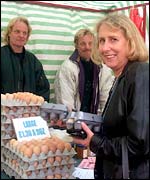 Ann buys eggs from the Grayson brothers