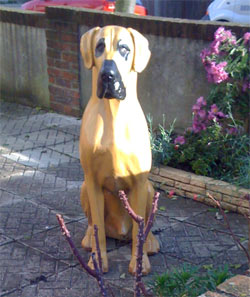 Great dane statue