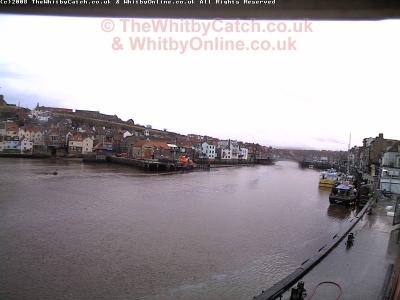 Whitby harbour - looking towards the town
