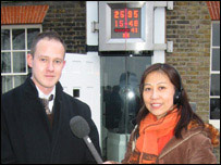 Yang Li with David Rooney at the Royal Observatory