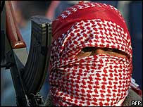 Gazze Şeridi'nde bir militan