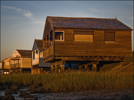 Beach huts in Heybridge