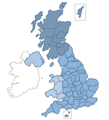 Map of the UK