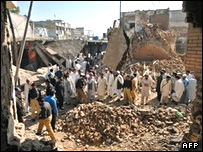 محل انفجار در مردان