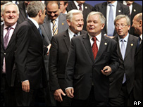 Líderes europeus na cimeira de Lisboa