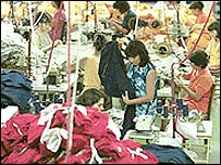 Çinli tekstil işçileri