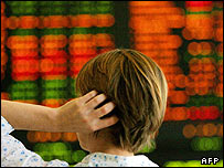 Sydney borsasında bir kadın