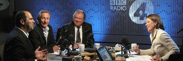 Stelios Haji-Ioannou, Steve Ridgway, Lord Digby Jones and Stephanie Flanders