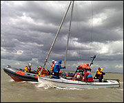 Lifeboat rescues crew