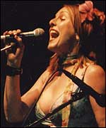 Sam Brown gives it her all.