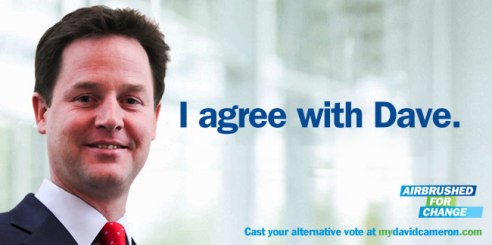 Nick Clegg poster