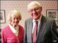 جيمز کالاهان و همسرش اودری