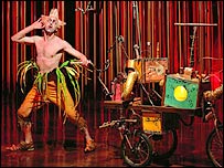 O brasileiro Rodrigo Robleno interpreta Skywatcher, um dos personagens centrais de 'Varekai'