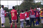 football training session