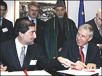 جک استرا و دکتر عبدالله در استراسبورگ