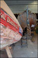 Boats in North East Maritime Trust workshop