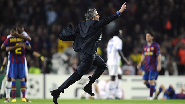 Last season Jose Mourinho, who was then in charge of Inter Milan, knocked Barca out of the Champions League