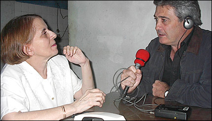 Hilda Molina entrevistada por Fernando Ravsberg en La Habana (Foto: Raquel Pérez)