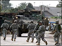 Bağdat'ta Amerikan askerleri