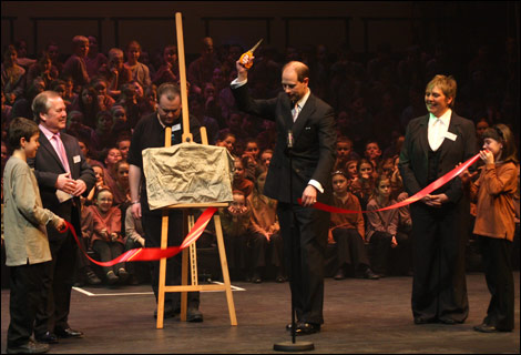 The Earl of Wessex, Prince Edward officially opens Theatre Severn