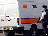 Britská policejní dodávka