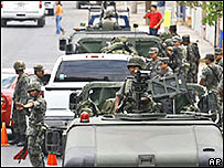 Muitos criticam o uso do Exército na luta contra o tráfico no México