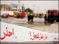 Kerbela'daki patlayan bir bombanın ardından