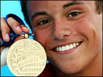 Tom Daley wins gold in Rome 2009